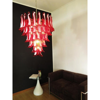 Alsorisra Lustre Postmoderne de Luxe en Verre Pétale