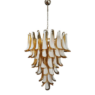 Alsorisra Lustre Postmoderne de Luxe en Verre Pétale