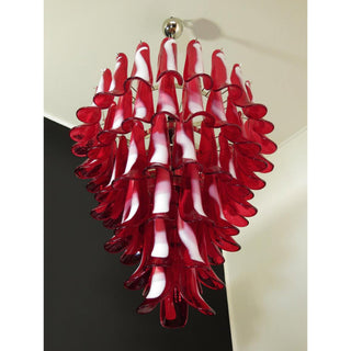 Alsorisra Lustre Postmoderne de Luxe en Verre Pétale
