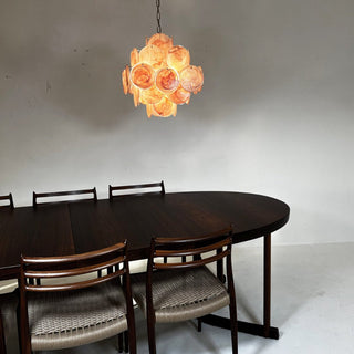 Aurora Lustre Rose à Disques Superposés Artisanal
