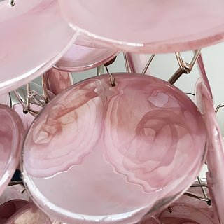 Aurora Lustre Rose à Disques Superposés Artisanal