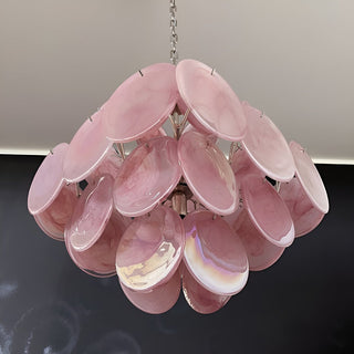 Aurora Lustre Rose à Disques Superposés Artisanal