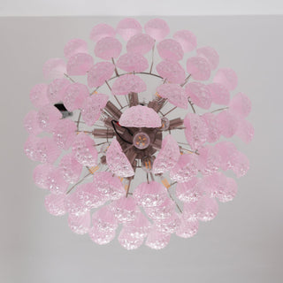 Aurora Lustre en Verre Rose Luxe
