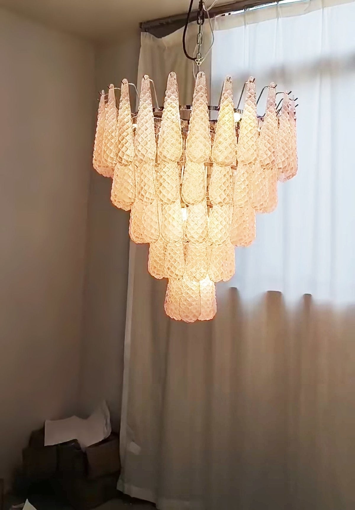 Perria Lustre en Verre Rose Luxe