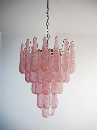 Aurora Lustre en Verre Rose Luxe