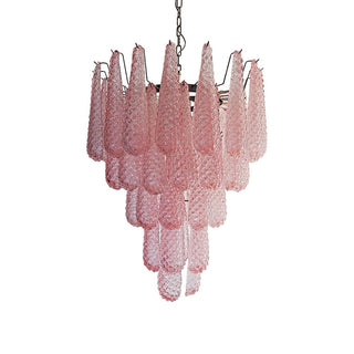 Aurora Lustre en Verre Rose Luxe