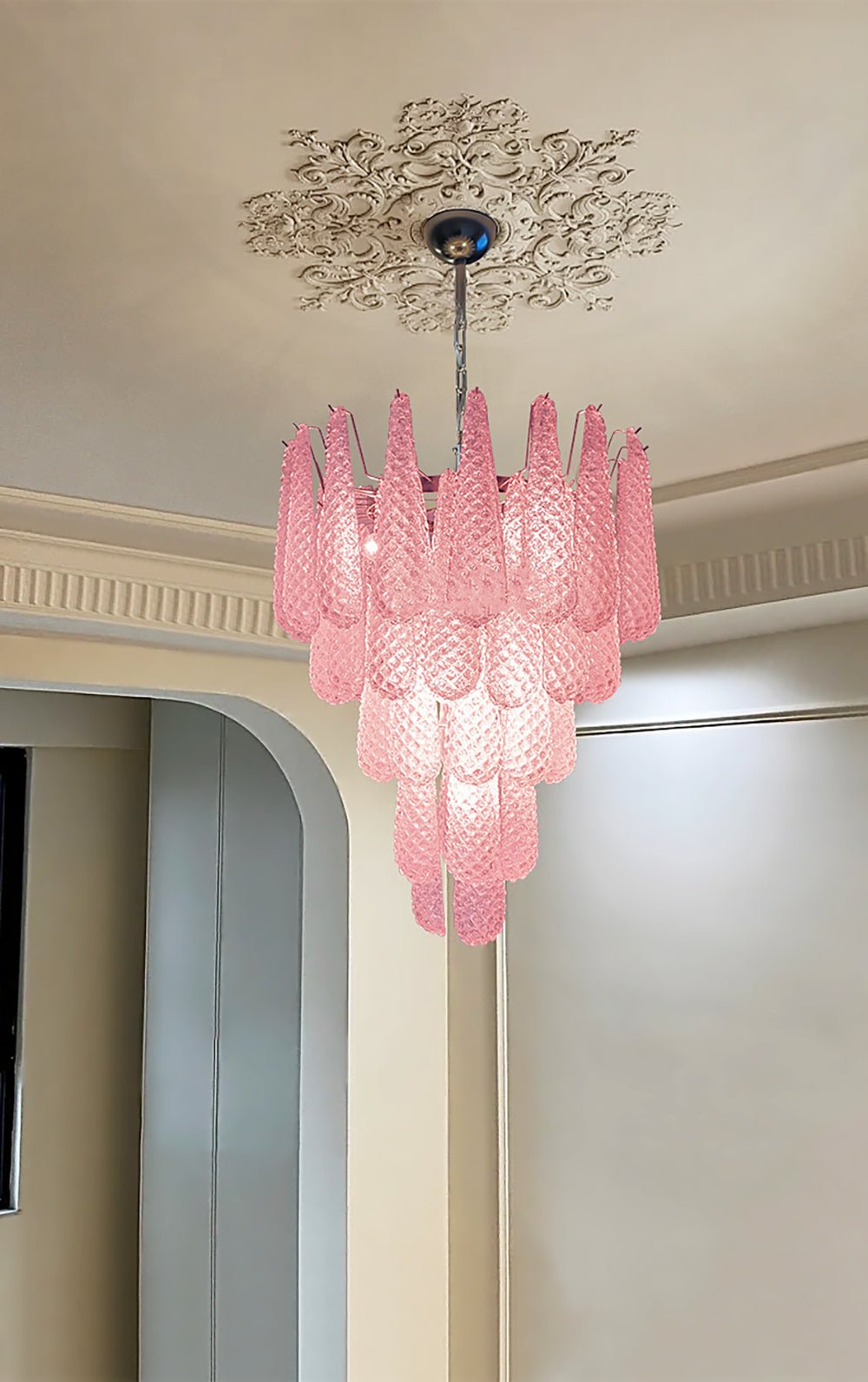 Perria Lustre en Verre Rose Luxe