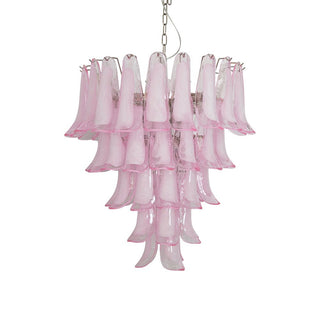 Aurora Lustre Pétales en Verre de Murano Rose Cascade