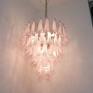 Aurora Lustre Pétales en Verre de Murano Rose Cascade