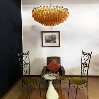 Murano Lustre Ambre Superposé Ovale
