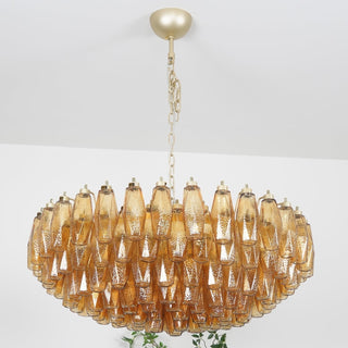 Murano Lustre Ambre Superposé Ovale
