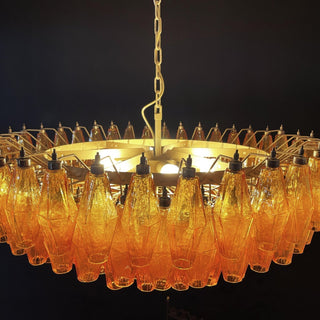 Murano Lustre Ambre Superposé Ovale