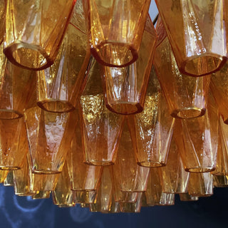 Murano Lustre Ambre Superposé Ovale