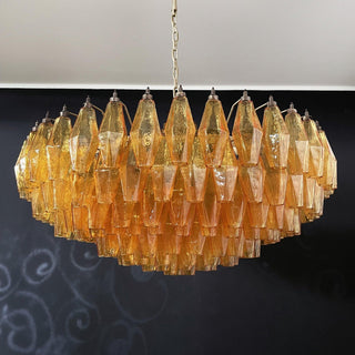 Murano Lustre Ambre Superposé Ovale