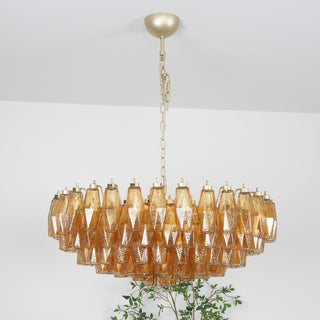 Murano Lustre Ambre Superposé Ovale