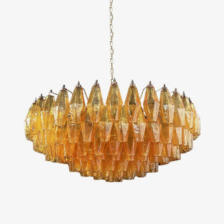 Murano Lustre Ambre Superposé Ovale