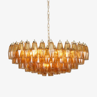Murano Lustre Ambre Superposé Ovale