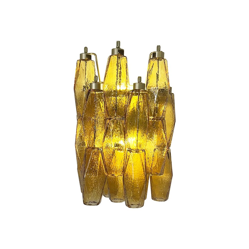 Elvesa Applique Murale Ambre Losange Verre Chaleur