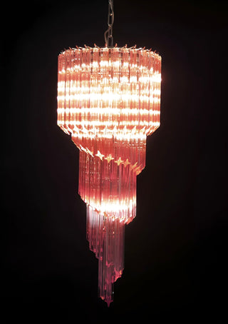 Aurora Lustre Spiral Prism Rose Superposé