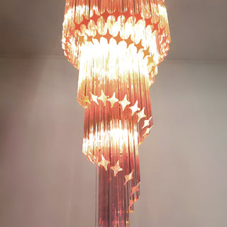 Aurora Lustre Spiral Prism Rose Superposé