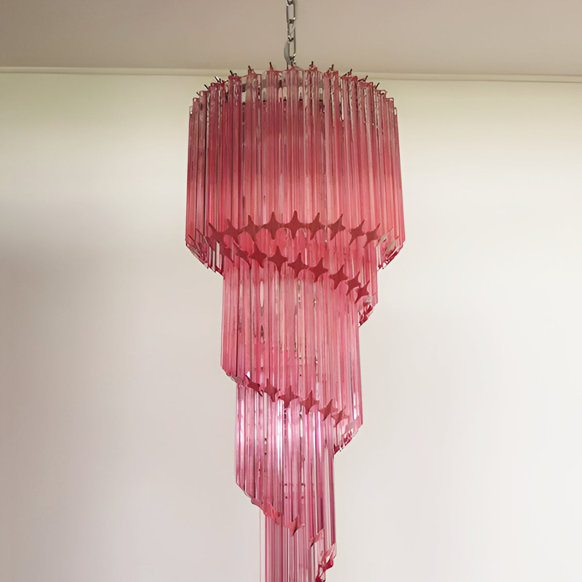 Rivena Lustre Spiral Prism Rose Superposé