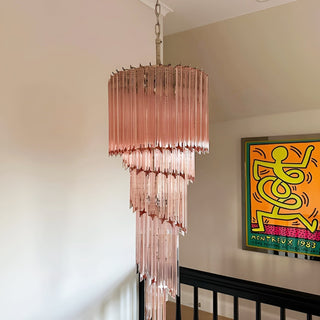 Aurora Lustre Spiral Prism Rose Superposé