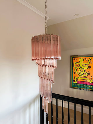 Aurora Lustre Spiral Prism Rose Superposé