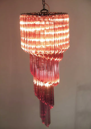 Aurora Lustre Spiral Prism Rose Superposé