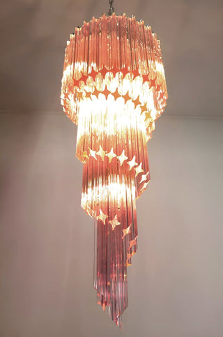 Aurora Lustre Spiral Prism Rose Superposé