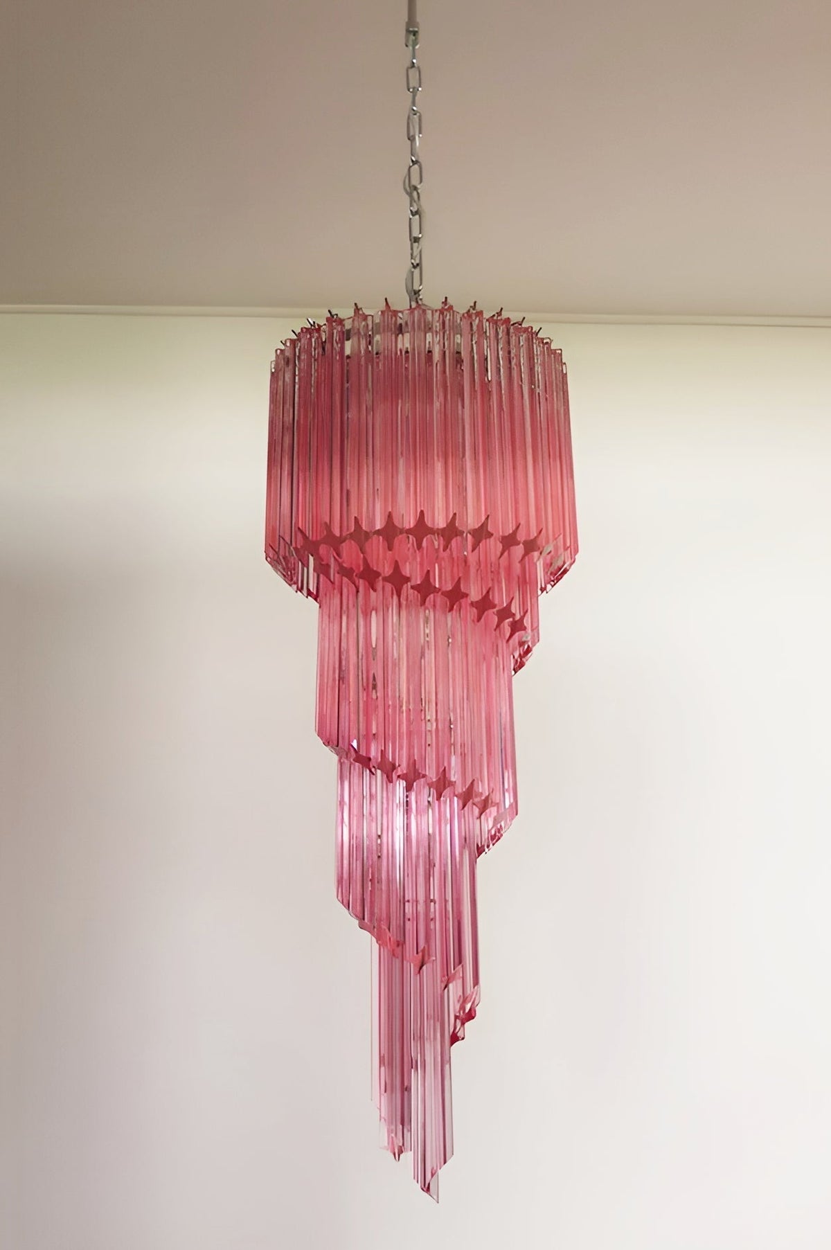 Rivena Lustre Spiral Prism Rose Superposé