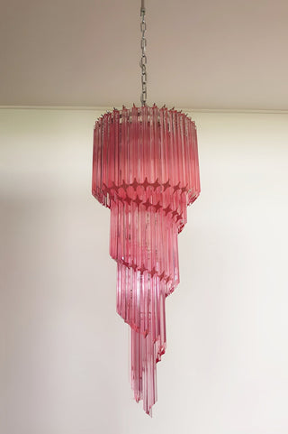Aurora Lustre Spiral Prism Rose Superposé