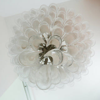 Aurora Lustre Pétales en Verre de Murano Vintage-Luire