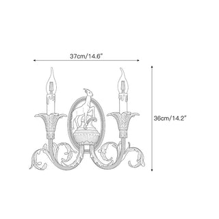 Mirarielle Applique murale chandelier en laiton