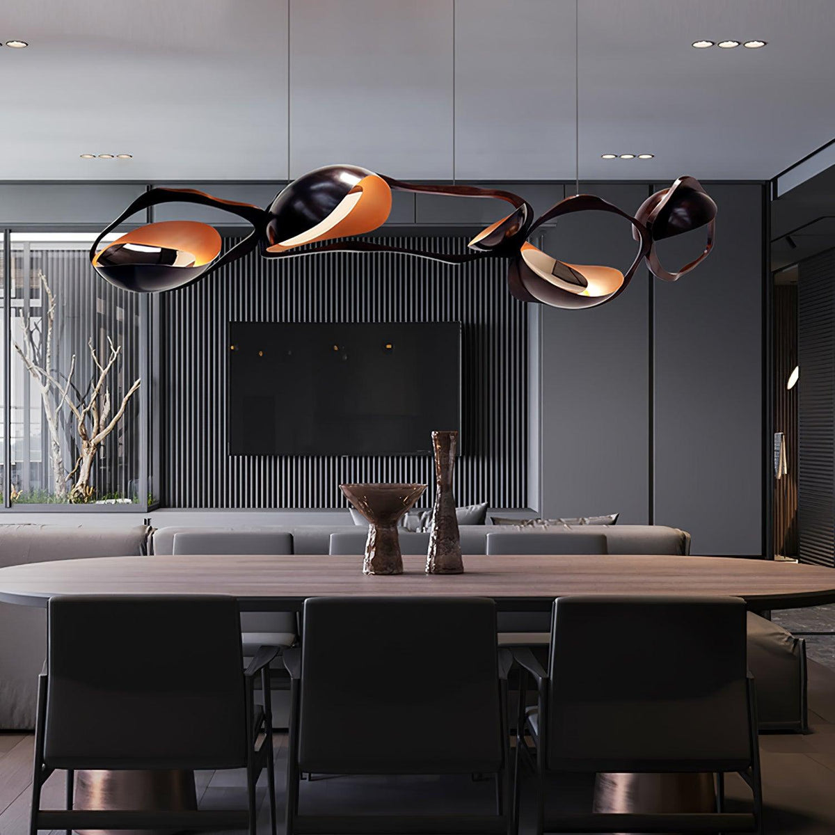 Veleira Suspension Lampe LED Artistique pour Salon