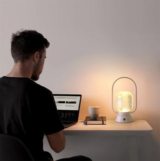 Lattice Modern Acrylic Table Lamp-Neutral Decor