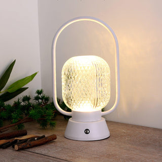 Lattice Modern Acrylic Table Lamp-Neutral Decor