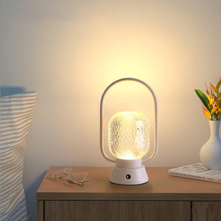Lattice Modern Acrylic Table Lamp-Neutral Decor