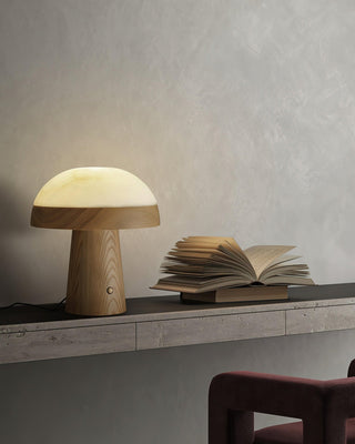 Nexore Lampe de Table en Bois