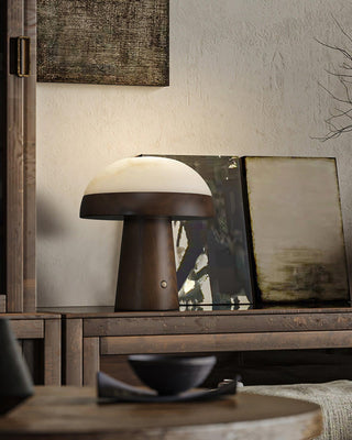 Nexore Lampe de Table en Bois