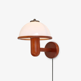 Lustra Applique Murale Champignon en Bois