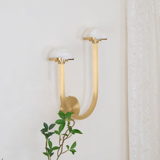 Vitalira Applique Murale Double en Albâtre