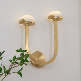 Vitalira Applique Murale Double en Albâtre