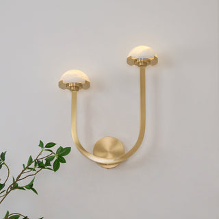 Vitalira Applique Murale Double en Albâtre