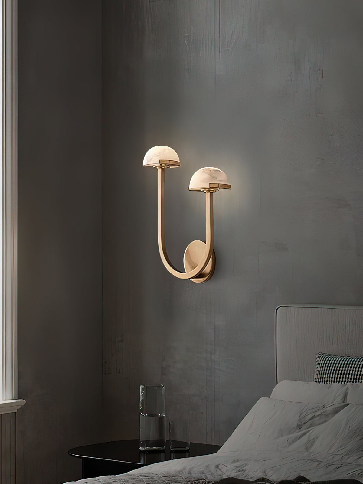 Vitalira Applique Murale Double en Albâtre