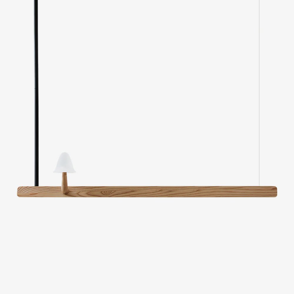 Thereva Lustre en Bois Minimaliste Moderne