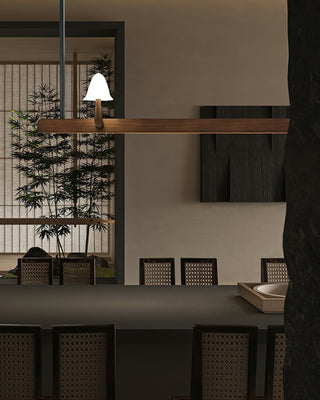 Lustra Lustre en Bois Minimaliste Moderne