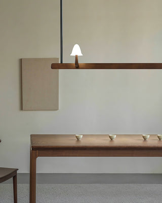 Lustra Lustre en Bois Minimaliste Moderne