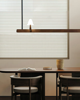 Lustra Lustre en Bois Minimaliste Moderne