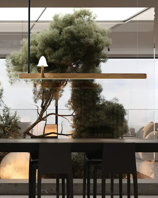 Lustra Lustre en Bois Minimaliste Moderne