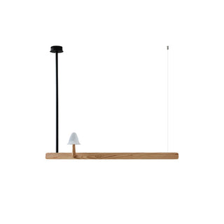 Lustra Lustre en Bois Minimaliste Moderne